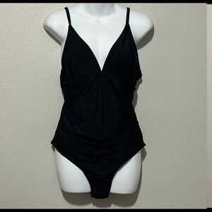 CupShe Black One Piece Swimsuit Women’s Size Large